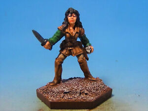 Painted Reaper Metal Dark Heaven Female Warrior #2 Dungeons & Dragons D&D FRPG