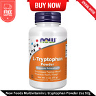 NOW FOODS Multivitamin L-Tryptophan Powder 2oz 57g Unisex Adult Free Shipping US