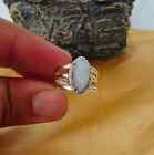 Solid 925 Sterling Silver Ring Handmade Moonstone Statement Ring All Size MK1269
