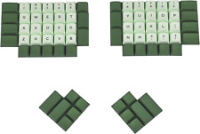 ZDA Similar to XDA Keycaps Thick PBT Matcha Dye-Sublimation Keycap Set for Ergo