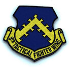8th Tactical Fighter Wing Patch – With Hook and Loop, 3.5