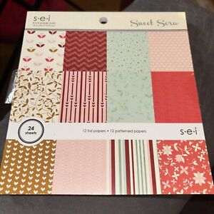 New ListingSEI Sweet Sora Collection Cardstock Paper Pad 24 Sheets 6 x 6 New