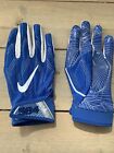 Men's Nike Super Bad Football Gloves Royal Blue Size L