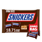 SNICKERS Fun Size Chocolate Candy Bars, 18.71 oz Jumbo Bulk Candy Bag