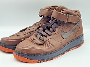 Nike Air Force 1 Mid Supreme Charles Barkley CB34 #317294-221 Brown Orange Sz 12