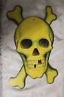 Vintage Halloween Skull & Cross Bones Skeleton Diecut Wall Party Decoration NOS