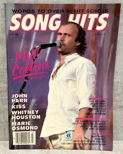 Magazine Song Hits July 1986 Phil Collins KISS Whitney Houston John Parr