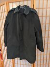 Vintage Military Black All Weather Trench Coat MENS 40R Mark Alexander rain 40 R