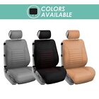 Quilted Leather Car Seat Covers Fit For Car Truck SUV Van - Front Seats (For: Seat)