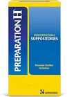 PREPARATION H Hemorrhoidal Suppositories Adult 24Ct ^