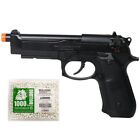 300 FPS HG190 Airsoft Green Gas GBB Blowback Pistol Handgun W/ 6mm 1000BBs Pouch