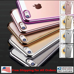 Ultra Thin Slim TPU Electroplated Case Cover For Apple iPhone 6  6s 7 8 plus