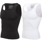 Mens Body Shaper Slimming Shirt Compression Vest Elastic Slim Shapewear Tank Top