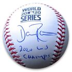 Dave Roberts Signed Autograph Baseball 2020 World Series 