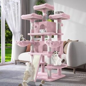 68 Inches Multi-Level Large Cat Tree for Cats/Big Cat Tower/Cat Condo