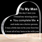 To My Man Gift For Him Anniversary Birthday Gifts For Boyfriend I Love You Gift