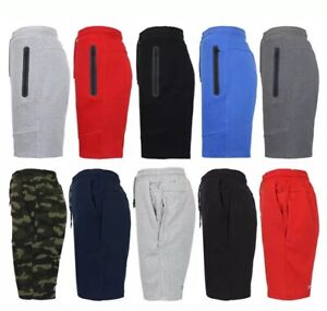 Men's Soft Fleece Jogger Sweat Short W/ Zipper Pockets * Choose Color/Size * NWT