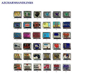 Italian Charms Lots to Choose from Italian Charm Links for your Bracelet (Set16)