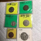 6 OLD Different Type Coins   starting bid $17.99  GREAT GIFT for young collector