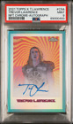 2021 Topps Chrome X 🔥 TREVOR LAWRENCE #/16 🔥 Rookie Auto Refractor PSA 9 #C5A