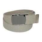 New CTM Cotton Adjustable Belt with Nickel Buckle