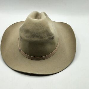 Resistol Beaver Felt Vintage Antique Old West Cowboy Hat 7 3/8