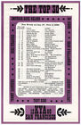 KYA Radio Survey 1968 Top 30 Handbill Aretha Franklin Temptations Etta James