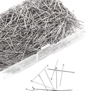 1000 Pieces 1 Inch Sewing Pins Head Pins Fine Satin Pin Straight for Dressmaker
