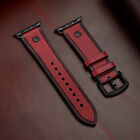 Punk Genuine Leather Watch Band Strap For Apple Watch Series 9 8 7 Ultra 2 49mm