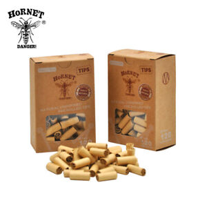 HORNET 7MM Classic Natural UnRefined Pre Rolled Cigarette Paper Filter Tips 360x