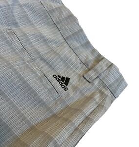 Adidas Mens Golf Shorts Black White Gray Size 34 Inseam 10”