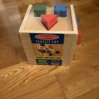 Melissa & Doug Shape Sorting Cube - Classic Wooden Toy with 12 Shapes New Sealed