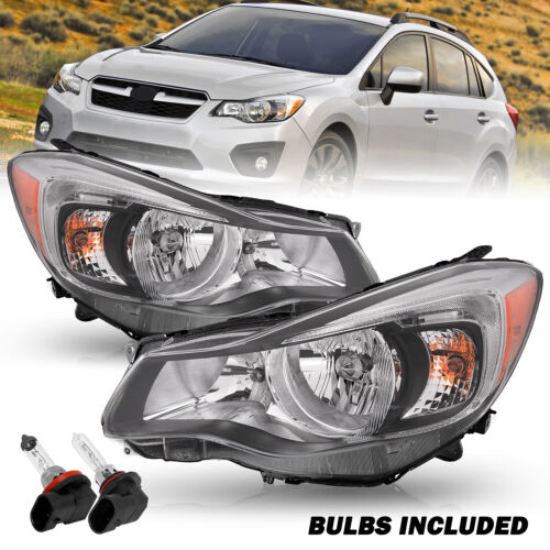 For 2012 2013 2014 2015 Subaru Impreza XV Crosstrek Chrome HousingOEM Headlights
