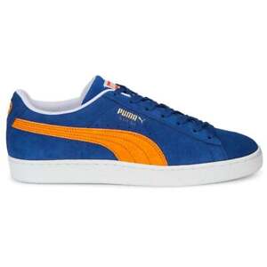 Puma Suede Teams Ii Lace Up  Mens Blue Sneakers Casual Shoes 38659501