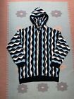Vintage coogi style deep knit sweater hoodie 3D textured multicolor 3XL biggie