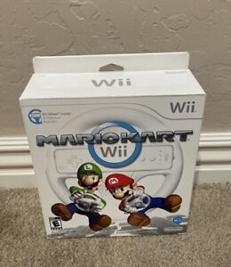 New ListingMario Kart Wii with Wii Wheel (Nintendo Wii, 2008) - EVERYTHING INSIDE BRAND NEW