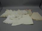 Antique White Cotton Doll Chemises & Slips Small Size Lot of 8 Pieces