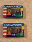 Memorex Dbs 110 blank Cassette lot of 2 New