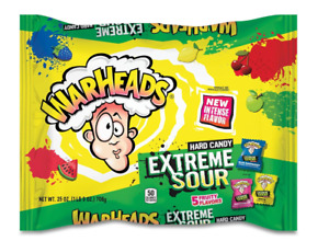 New ListingWarheads Extreme Sour Hard Candy Assorted Flavors 175 Candy Pieces- 25 oz bag