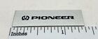 Pioneer Turntable Badge Logo For Dust Cover Metal Custom Made 1-3/8