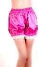 Classic Satin Bloomers Pink with White Lace Trim Goth Burlesque Lolita