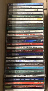Lot of 27 Used ASSORTED Christmas CDs - Bulk MISC CDs Kenny G, Josh Groan & More