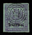 TRANSVAAL 1877-79 3d MAUVE ON GREEN, SG 119, USED, 4 MARGINS,THINNED, CAT. £90