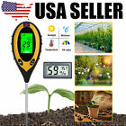 4In1 Soil Tester LCD Digital PH Moisture Test+Indoor Temperature Humidity Meter