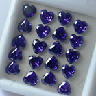 12 Pcs Natural Sapphire Purple Heart Shape CERTIFIED Loose Gemstone 6x6 mm Lot