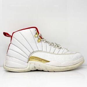 Nike Mens Air Jordan 12 130690-107 White Basketball Shoes Sneakers Size 11