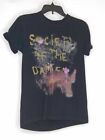 Nuon Club House Womens Black T-Shirt Society Graphic Tee Size M Crew Neck