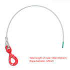 Steel Core Winch Cable 3/8'' x 50''/100'' W/ Self Locking Swivel Hook Tow Wire