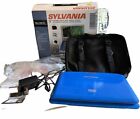 Sylvania Blue (SDVD9004) 9” Swivel Portable DVD Player W/Carrying Bag. Tested!