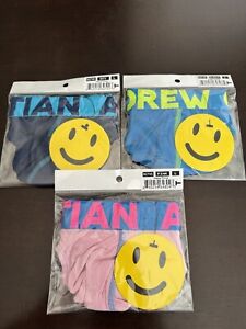 ANDREW CHRISTIAN Happy Thongs Lot Of 3. Pink, Navy And Electric.